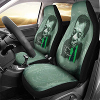 James Baldwin Car Seat Cover Green Handwritten Script Design Smiling Portrait Civil Rights and Literature - Wonder Print Shop