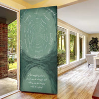 James Baldwin Door Cover Green Handwritten Script Design Smiling Portrait Civil Rights and Literature - Wonder Print Shop