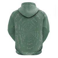 James Baldwin Hoodie Green Handwritten Script Design Smiling Portrait Civil Rights and Literature - Wonder Print Shop