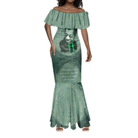 James Baldwin Mermaid Dress Green Handwritten Script Design Smiling Portrait Civil Rights and Literature TS04