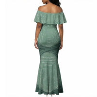 James Baldwin Mermaid Dress Green Handwritten Script Design Smiling Portrait Civil Rights and Literature TS04