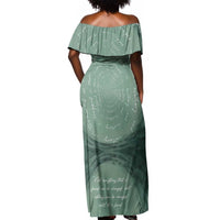 James Baldwin Off Shoulder Maxi Dress Green Handwritten Script Design Smiling Portrait Civil Rights and Literature - Wonder Print Shop