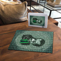 James Baldwin Puzzle Green Handwritten Script Design Smiling Portrait Civil Rights and Literature - Wonder Print Shop
