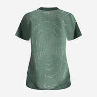 James Baldwin Scrub Top Green Handwritten Script Design Smiling Portrait Civil Rights and Literature - Wonder Print Shop