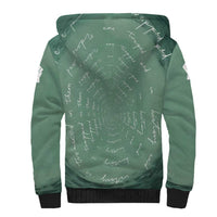 James Baldwin Sherpa Hoodie Green Handwritten Script Design Smiling Portrait Civil Rights and Literature - Wonder Print Shop