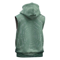James Baldwin Sleeveless Zip Hoodie Green Handwritten Script Design Smiling Portrait Civil Rights and Literature - Wonder Print Shop