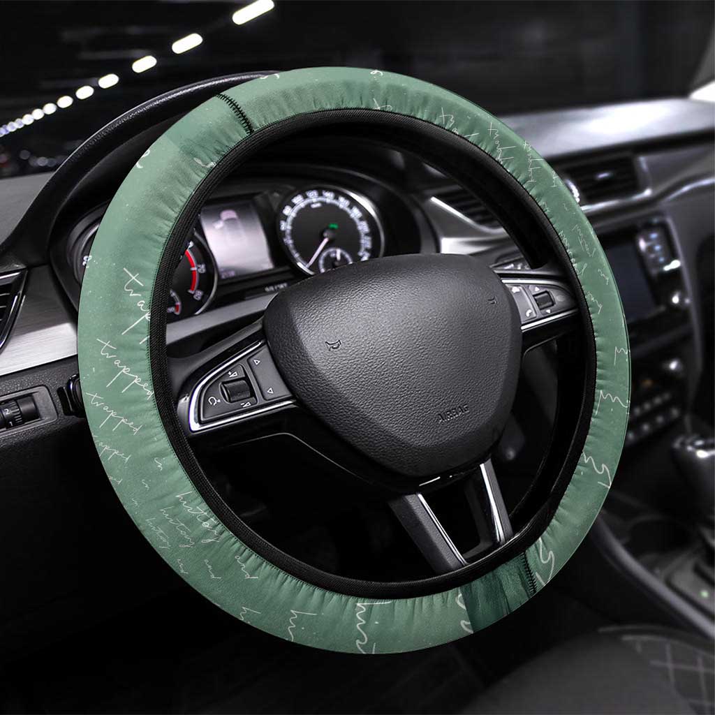 James Baldwin Steering Wheel Cover Green Handwritten Script Design Smiling Portrait Civil Rights and Literature - Wonder Print Shop