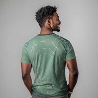 James Baldwin T shirt Green Handwritten Script Design Smiling Portrait Civil Rights and Literature TS04
