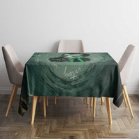 James Baldwin Tablecloth Green Handwritten Script Design Smiling Portrait Civil Rights and Literature - Wonder Print Shop