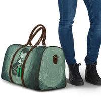 James Baldwin Travel Bag Green Handwritten Script Design Smiling Portrait Civil Rights and Literature - Wonder Print Shop