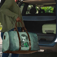 James Baldwin Travel Bag Green Handwritten Script Design Smiling Portrait Civil Rights and Literature - Wonder Print Shop