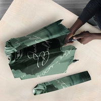James Baldwin Umbrella Green Handwritten Script Design Smiling Portrait Civil Rights and Literature - Wonder Print Shop