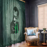 James Baldwin Window Curtain Green Handwritten Script Design Smiling Portrait Civil Rights and Literature - Wonder Print Shop