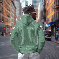 James Baldwin Zip Hoodie Green Handwritten Script Design Smiling Portrait Civil Rights and Literature - Wonder Print Shop