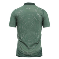 James Baldwin Zipper Polo Shirt Green Handwritten Script Design Smiling Portrait Civil Rights and Literature - Wonder Print Shop