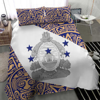 Honduras Bedding Set National Emblem Blended with Traditional Patterns - Cultural Heritage Design