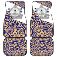 Honduras Car Mats National Emblem Blended with Traditional Patterns - Cultural Heritage Design