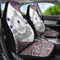 Honduras Car Seat Cover National Emblem Blended with Traditional Patterns - Cultural Heritage Design