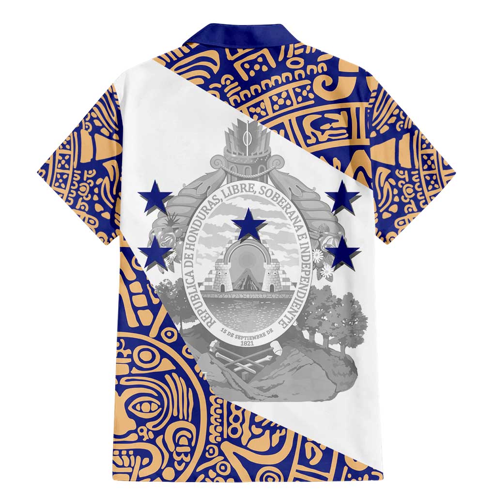 Honduras Family Matching Mermaid Dress and Hawaiian Shirt National Emblem Blended with Traditional Patterns - Cultural Heritage Design