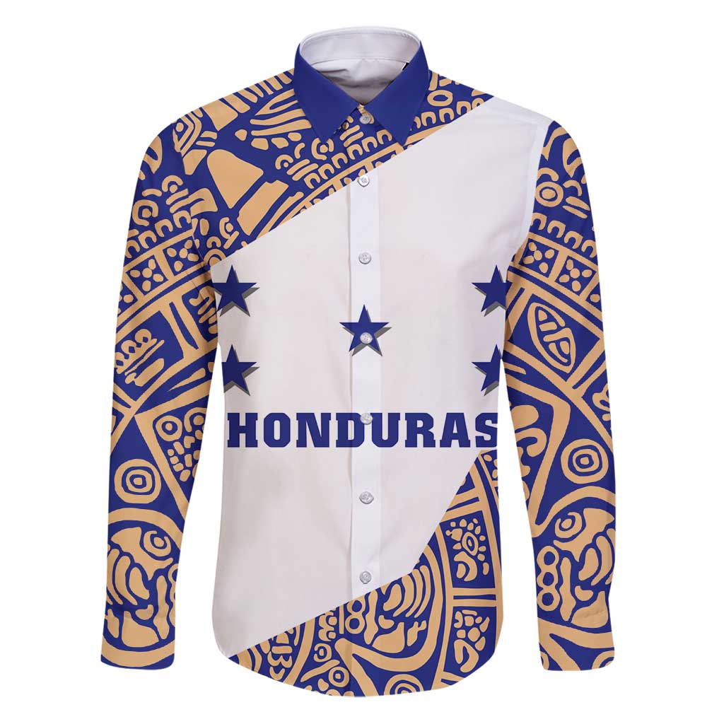 Honduras Family Matching Puletasi and Hawaiian Shirt National Emblem Blended with Traditional Patterns - Cultural Heritage Design