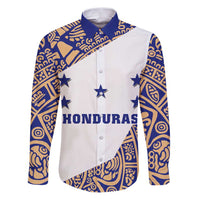 Honduras Family Matching Puletasi and Hawaiian Shirt National Emblem Blended with Traditional Patterns - Cultural Heritage Design