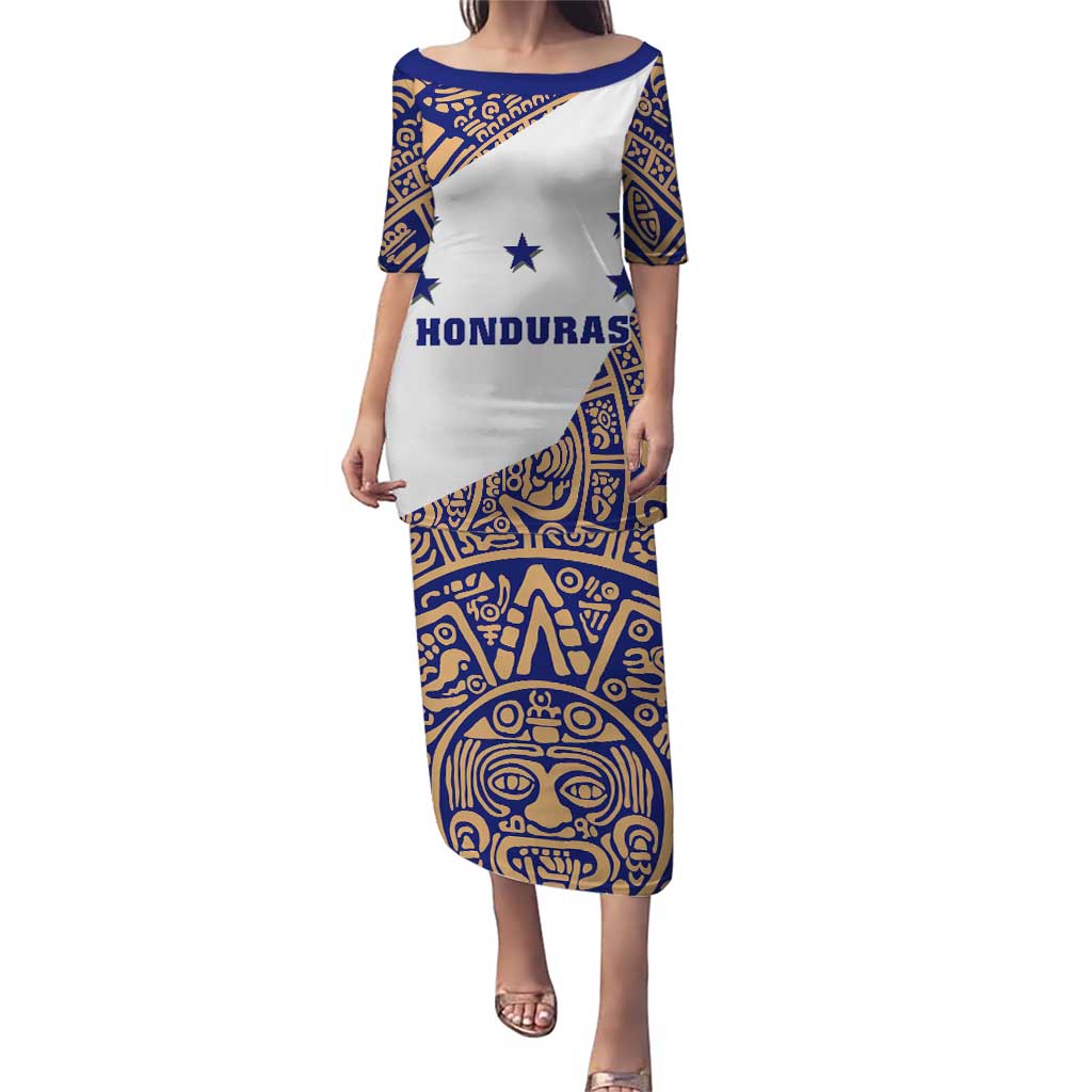 Honduras Puletasi National Emblem Blended with Traditional Patterns - Cultural Heritage Design