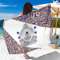 Honduras Sarong National Emblem Blended with Traditional Patterns - Cultural Heritage Design