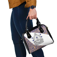 Honduras Shoulder Handbag National Emblem Blended with Traditional Patterns - Cultural Heritage Design