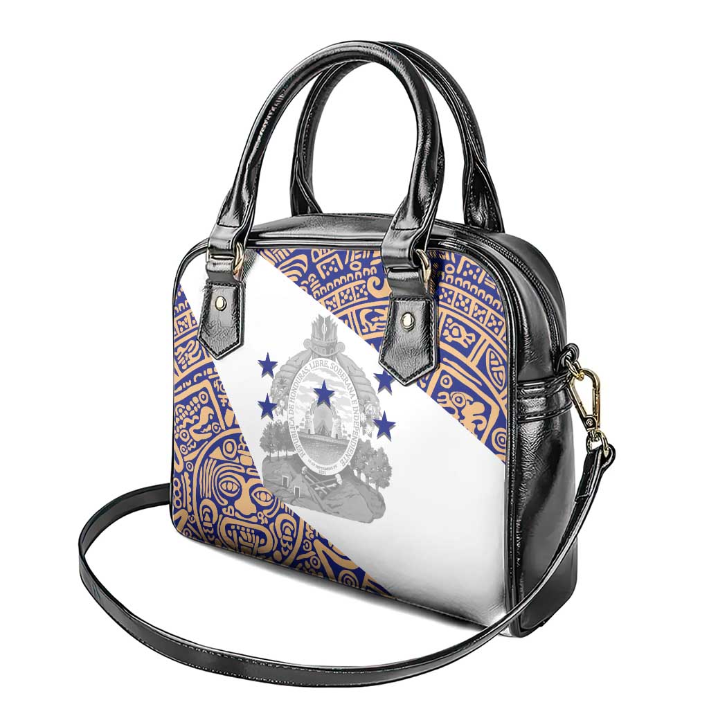 Honduras Shoulder Handbag National Emblem Blended with Traditional Patterns - Cultural Heritage Design