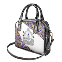 Honduras Shoulder Handbag National Emblem Blended with Traditional Patterns - Cultural Heritage Design