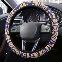 Honduras Steering Wheel Cover National Emblem Blended with Traditional Patterns - Cultural Heritage Design