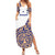 Honduras Summer Maxi Dress National Emblem Blended with Traditional Patterns - Cultural Heritage Design