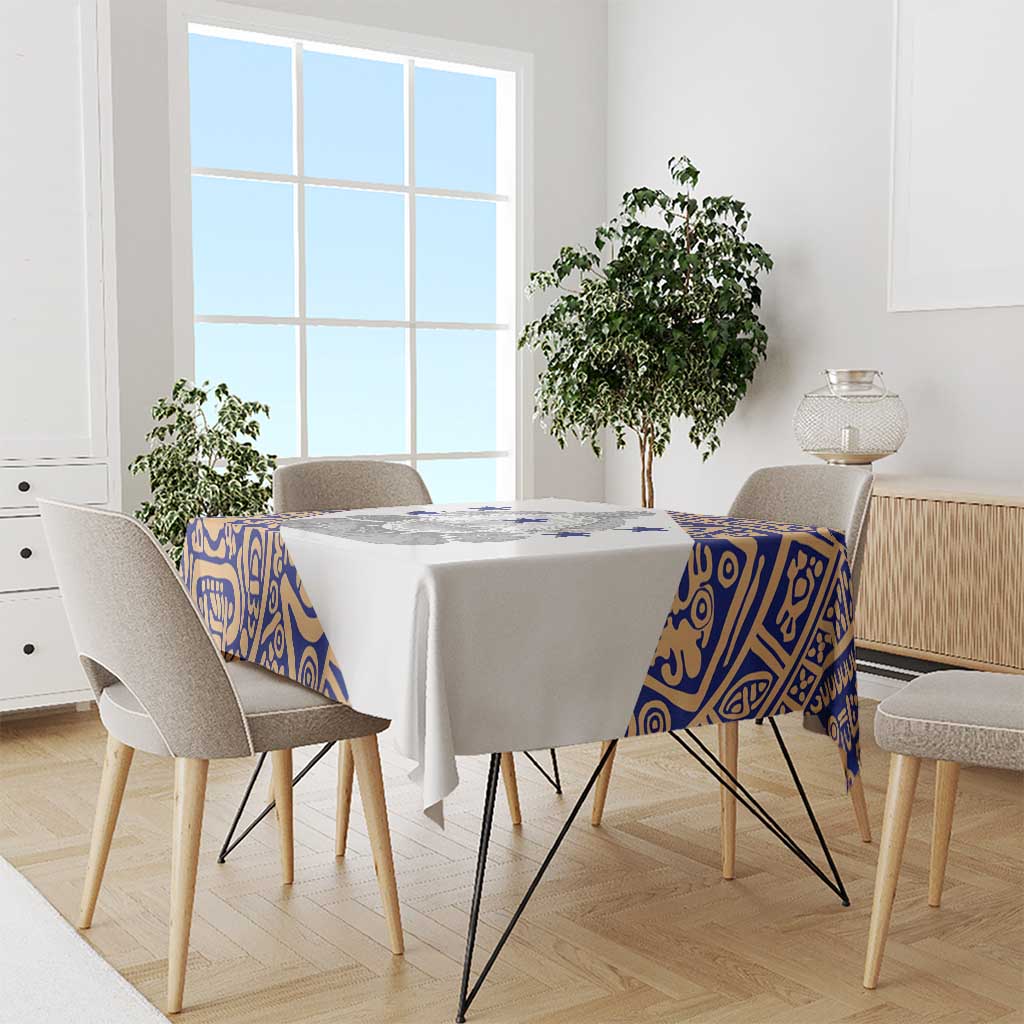 Honduras Tablecloth National Emblem Blended with Traditional Patterns - Cultural Heritage Design