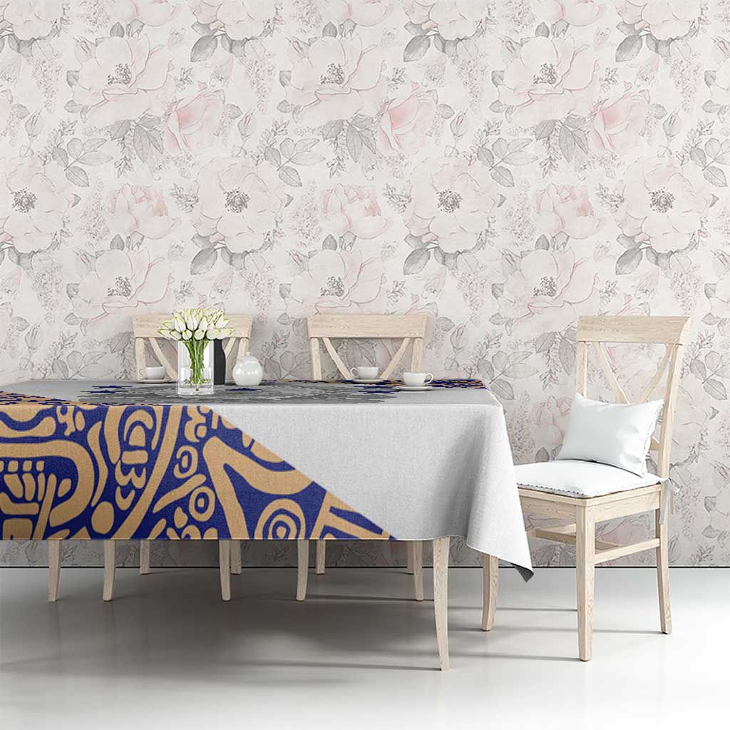 Honduras Tablecloth National Emblem Blended with Traditional Patterns - Cultural Heritage Design