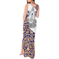 Honduras Tank Maxi Dress National Emblem Blended with Traditional Patterns - Cultural Heritage Design
