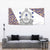 Honduras Tapestry National Emblem Blended with Traditional Patterns - Cultural Heritage Design