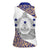 Honduras Women Sleeveless Polo Shirt National Emblem Blended with Traditional Patterns - Cultural Heritage Design