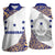 Honduras Women Sleeveless Polo Shirt National Emblem Blended with Traditional Patterns - Cultural Heritage Design