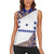 Honduras Women Sleeveless Polo Shirt National Emblem Blended with Traditional Patterns - Cultural Heritage Design