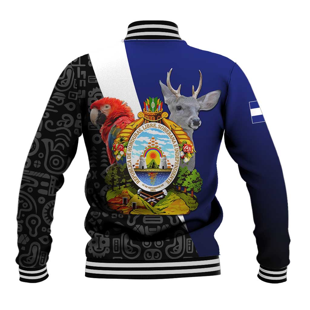 Honduras Coat of Arms Baseball Jacket Traditional Patterns & National Symbol