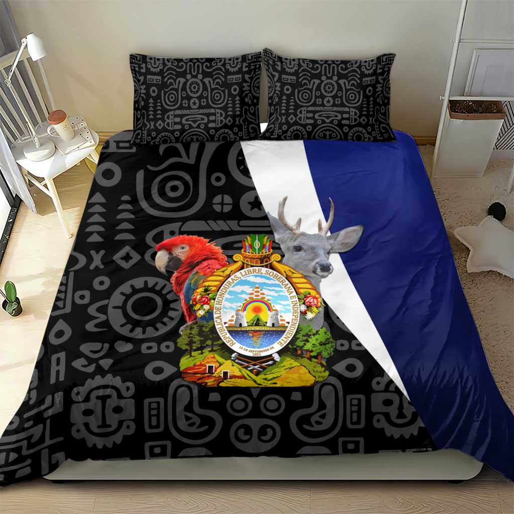 Honduras Coat of Arms Bedding Set Traditional Patterns & National Symbol