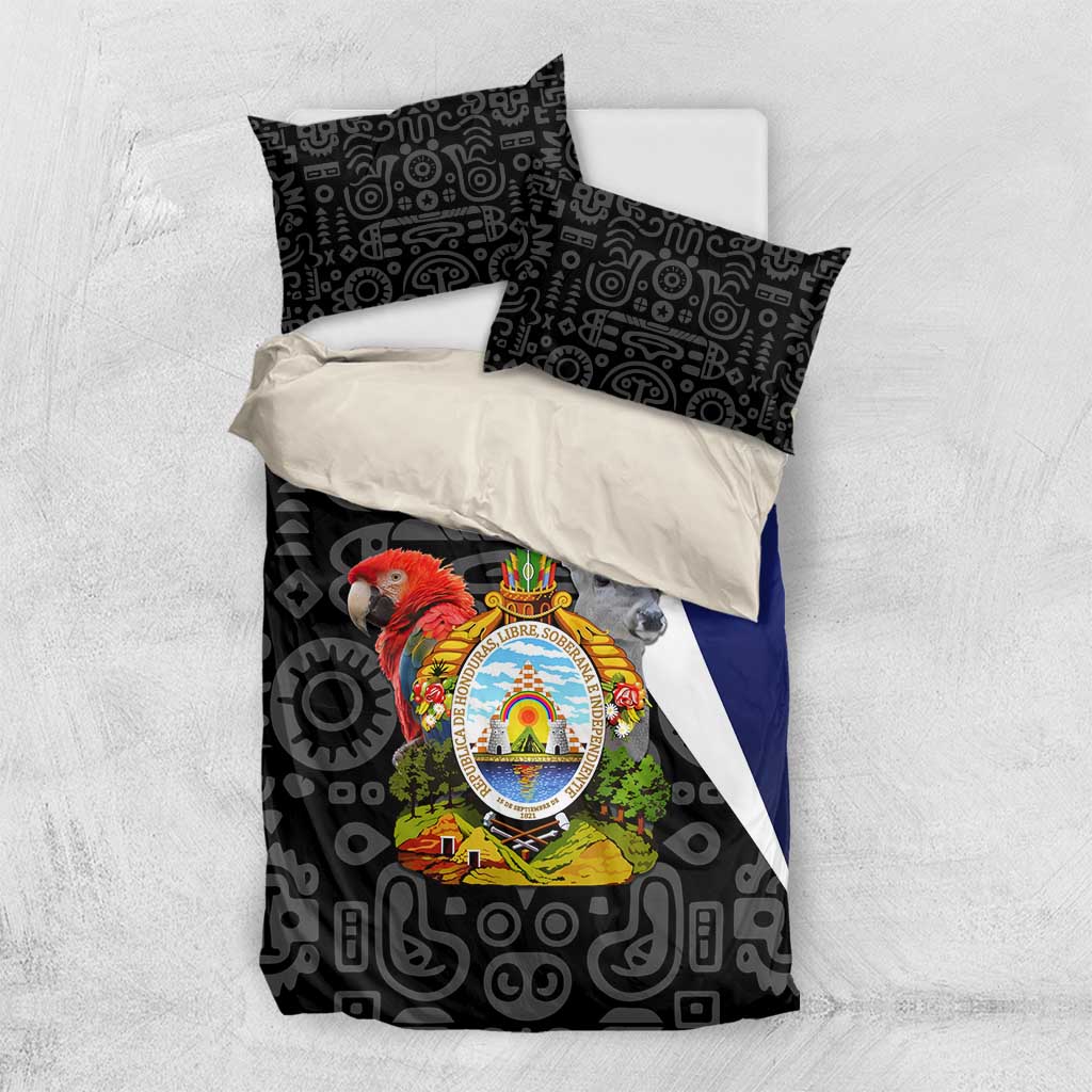 Honduras Coat of Arms Bedding Set Traditional Patterns & National Symbol