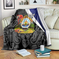 Honduras Coat of Arms Blanket Traditional Patterns & National Symbol