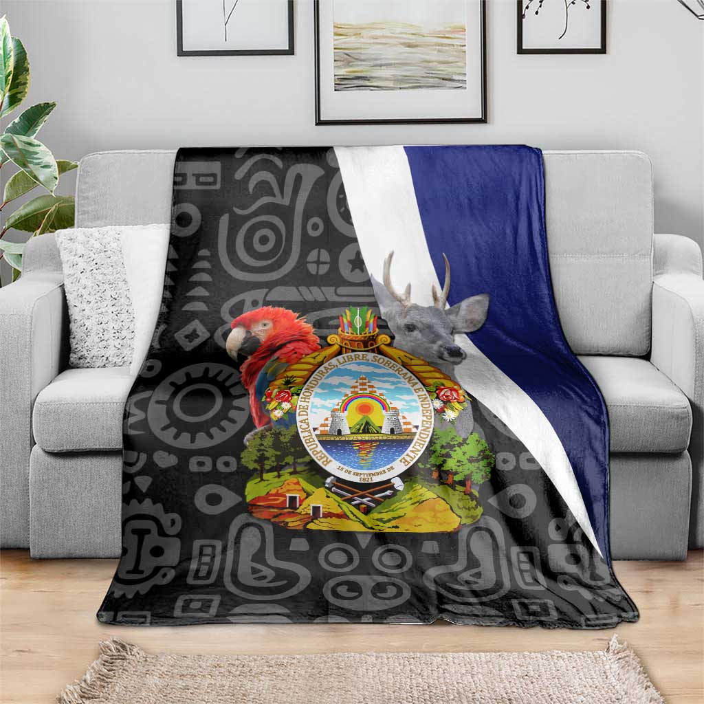 Honduras Coat of Arms Blanket Traditional Patterns & National Symbol