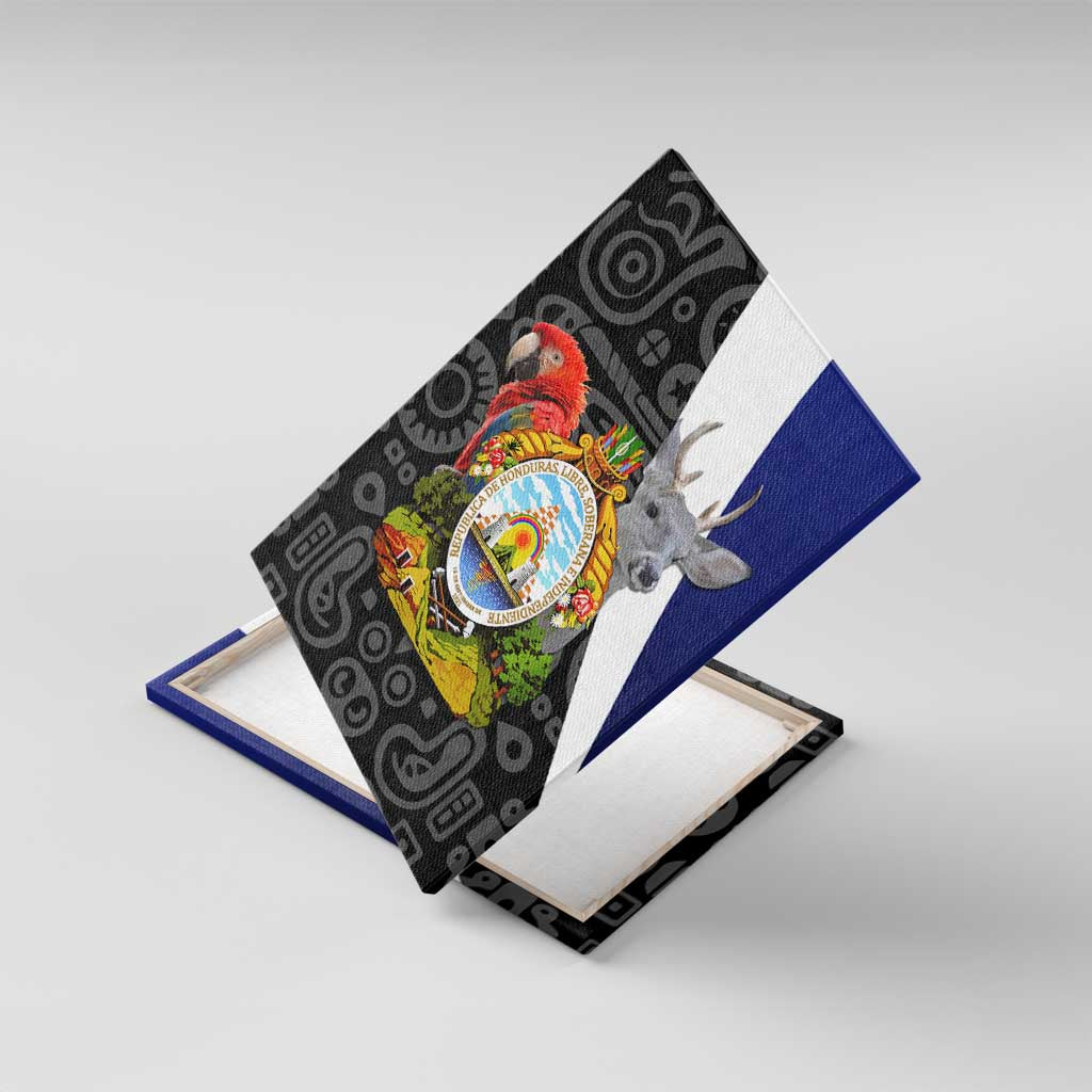 Honduras Coat of Arms Canvas Wall Art Traditional Patterns & National Symbol
