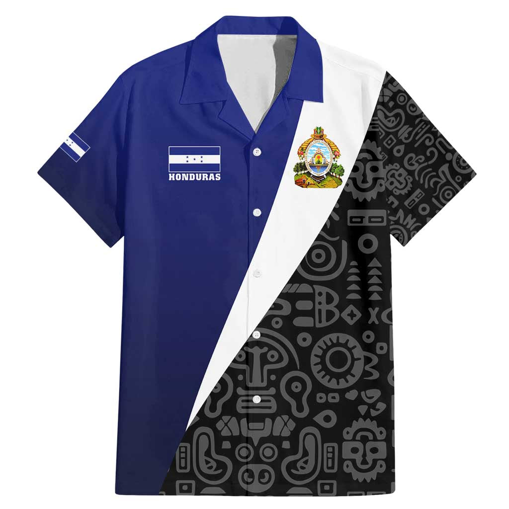 Honduras Coat of Arms Family Matching Mermaid Dress and Hawaiian Shirt Traditional Patterns & National Symbol