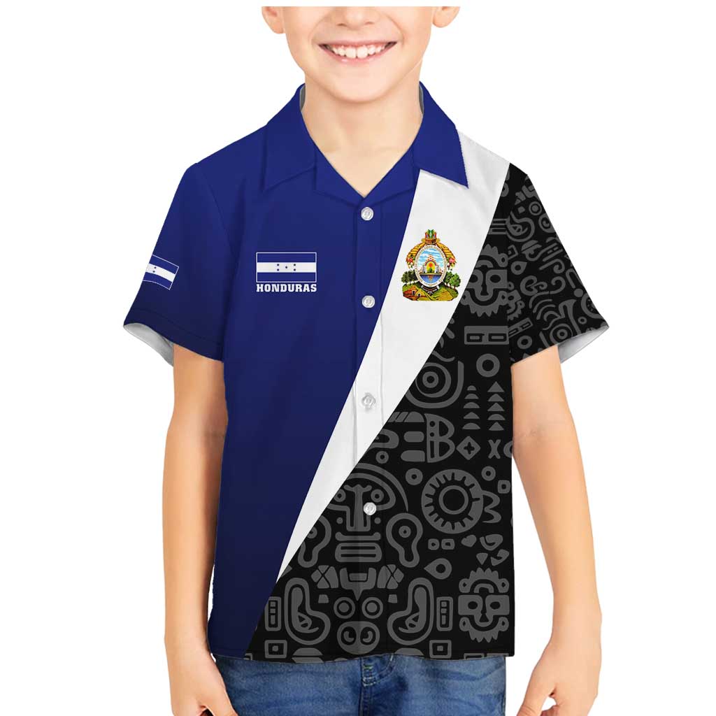 Honduras Coat of Arms Family Matching Mermaid Dress and Hawaiian Shirt Traditional Patterns & National Symbol