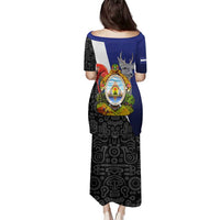 Honduras Coat of Arms Family Matching Puletasi and Hawaiian Shirt Traditional Patterns & National Symbol