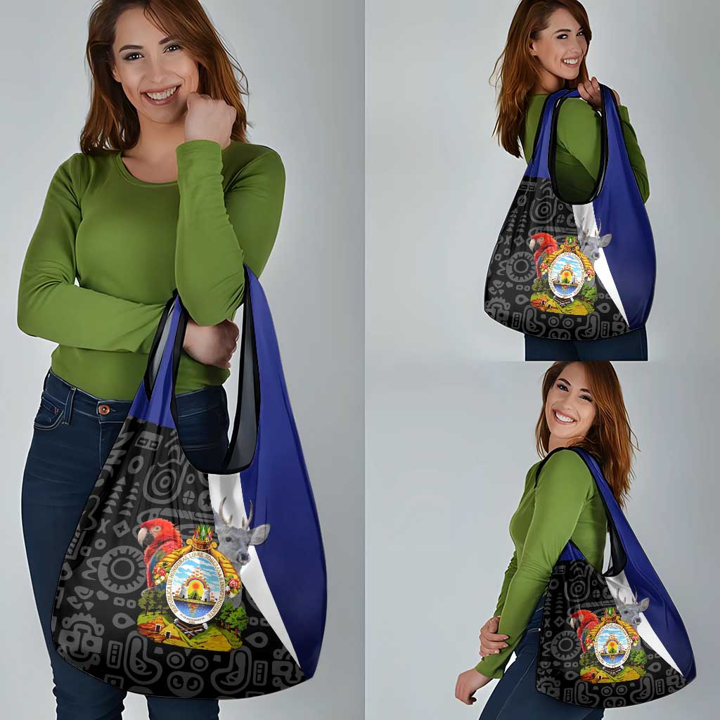 Honduras Coat of Arms Grocery Bag Traditional Patterns & National Symbol