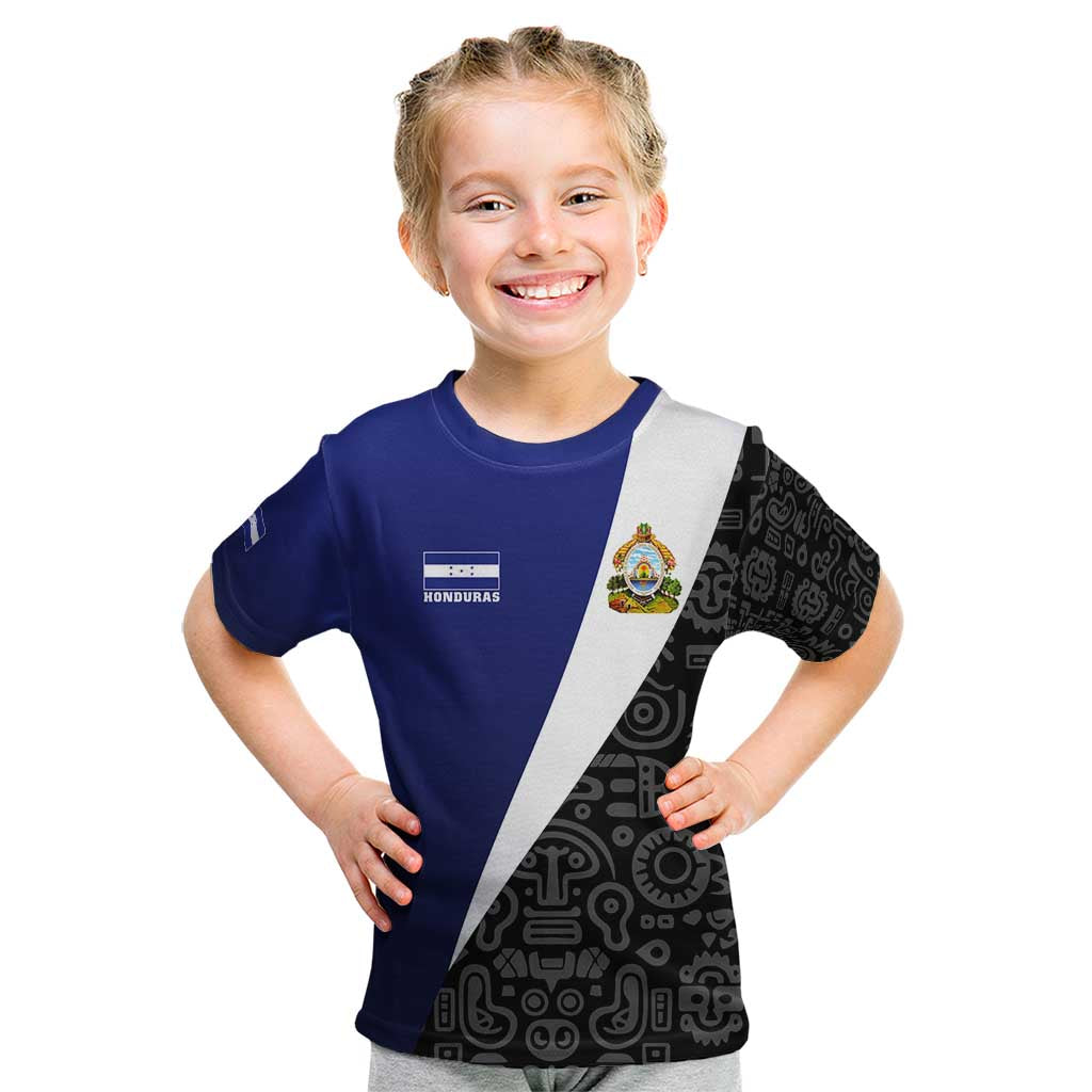 Honduras Coat of Arms Kid T Shirt Traditional Patterns & National Symbol